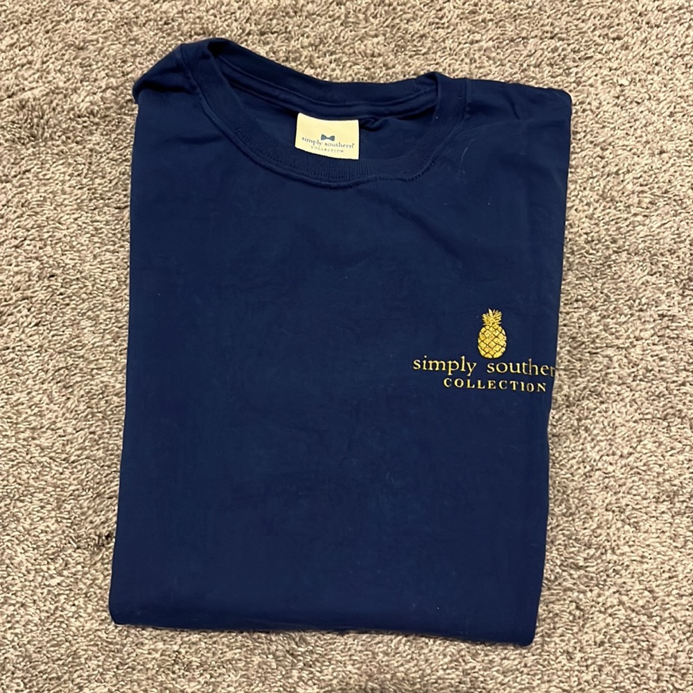 Simply southern ladies navy tshirt